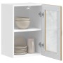 Armario pared para cocina puerta cristal Porto roble artesanal