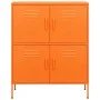 Armario de almacenamiento acero naranja 80x35x101,5 cm de vidaXL, Taquillas y armarios de almacenamiento - Ref: Foro24-336138...