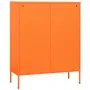 Armario de almacenamiento acero naranja 80x35x101,5 cm de vidaXL, Taquillas y armarios de almacenamiento - Ref: Foro24-336138...