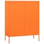 Aufbewahrungsschrank aus orangefarbenem Stahl, 80 x 35 x 101,5 cm von vidaXL, Schließfächer und Lagerschränke - Ref: Foro24-3...