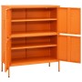 Armario de almacenamiento acero naranja 80x35x101,5 cm de vidaXL, Taquillas y armarios de almacenamiento - Ref: Foro24-336138...