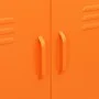 Armario de almacenamiento acero naranja 80x35x101,5 cm de vidaXL, Taquillas y armarios de almacenamiento - Ref: Foro24-336138...