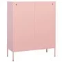 Pink steel storage cabinet 80x35x101.5 cm by vidaXL, Lockers and storage cabinets - Ref: Foro24-336139, Price: 177,83 €, Disc...
