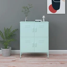 Mintgrüner Stahlschrank 80x35x101,5 cm von vidaXL, Schließfächer und Lagerschränke - Ref: Foro24-336140, Preis: 157,35 €, Rab...