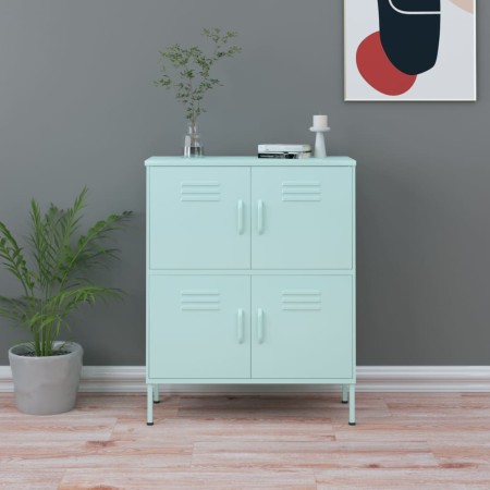Mintgrüner Stahlschrank 80x35x101,5 cm von vidaXL, Schließfächer und Lagerschränke - Ref: Foro24-336140, Preis: 159,84 €, Rab...