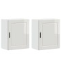 Armarios pared para cocina 2 uds Porto blanca alto brillo
