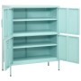 Mintgrüner Stahlschrank 80x35x101,5 cm von vidaXL, Schließfächer und Lagerschränke - Ref: Foro24-336140, Preis: 159,84 €, Rab...
