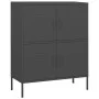 Anthracite gray steel storage cabinet 80x35x101.5 cm by vidaXL, Lockers and storage cabinets - Ref: Foro24-336141, Price: 175...