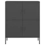 Anthracite gray steel storage cabinet 80x35x101.5 cm by vidaXL, Lockers and storage cabinets - Ref: Foro24-336141, Price: 175...