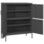 Anthracite gray steel storage cabinet 80x35x101.5 cm by vidaXL, Lockers and storage cabinets - Ref: Foro24-336141, Price: 175...