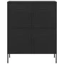 Armario de almacenamiento acero negro 80x35x101,5 cm de vidaXL, Taquillas y armarios de almacenamiento - Ref: Foro24-336142, ...