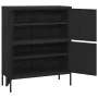 Armario de almacenamiento acero negro 80x35x101,5 cm de vidaXL, Taquillas y armarios de almacenamiento - Ref: Foro24-336142, ...