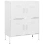 Armario de almacenamiento acero blanco 80x35x101,5 cm de vidaXL, Taquillas y armarios de almacenamiento - Ref: Foro24-336143,...