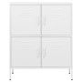Armario de almacenamiento acero blanco 80x35x101,5 cm de vidaXL, Taquillas y armarios de almacenamiento - Ref: Foro24-336143,...