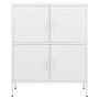 White steel storage cabinet 80x35x101.5 cm by vidaXL, Lockers and storage cabinets - Ref: Foro24-336143, Price: 156,92 €, Dis...