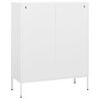 Armario de almacenamiento acero blanco 80x35x101,5 cm de vidaXL, Taquillas y armarios de almacenamiento - Ref: Foro24-336143,...