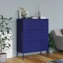Navy blue steel drawer cabinet 80x35x101.5 cm by vidaXL, Lockers and storage cabinets - Ref: Foro24-336145, Price: 187,83 €, ...
