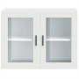 Armario de pared para cocina con puerta de cristal Porto blanco
