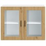 Armario pared para cocina puerta cristal Porto roble artesanal