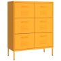 Senfgelber Stahlschrank 80x35x101,5 cm von vidaXL, Schließfächer und Lagerschränke - Ref: Foro24-336146, Preis: 201,34 €, Rab...