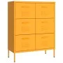 Senfgelber Stahlschrank 80x35x101,5 cm von vidaXL, Schließfächer und Lagerschränke - Ref: Foro24-336146, Preis: 205,48 €, Rab...