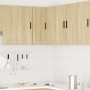 Mueble cocina esquina pared Porto roble sonoma en Armarios de cocina | Comprar online en Foro24