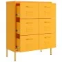 Senfgelber Stahlschrank 80x35x101,5 cm von vidaXL, Schließfächer und Lagerschränke - Ref: Foro24-336146, Preis: 205,48 €, Rab...
