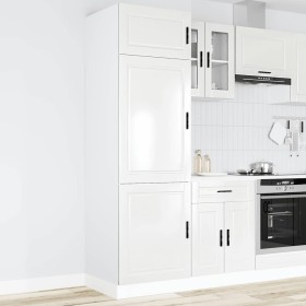 Mueble de cocina Porto madera contrachapada blanco brillante