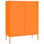 Aufbewahrungsschrank aus orangefarbenem Stahl, 80 x 35 x 101,5 cm von vidaXL, Schließfächer und Lagerschränke - Ref: Foro24-3...
