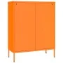 Aufbewahrungsschrank aus orangefarbenem Stahl, 80 x 35 x 101,5 cm von vidaXL, Schließfächer und Lagerschränke - Ref: Foro24-3...
