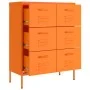 Orange steel storage cabinet 80x35x101.5 cm by vidaXL, Lockers and storage cabinets - Ref: Foro24-336147, Price: 194,59 €, Di...