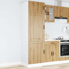 Mueble de cocina Porto de madera contrachapada roble artesanal