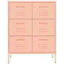 Aufbewahrungsschrank aus rosa Stahl 80x35x101,5 cm von vidaXL, Schließfächer und Lagerschränke - Ref: Foro24-336148, Preis: 1...