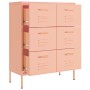 Aufbewahrungsschrank aus rosa Stahl 80x35x101,5 cm von vidaXL, Schließfächer und Lagerschränke - Ref: Foro24-336148, Preis: 1...