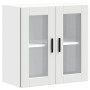 Armario de pared para cocina con puerta de cristal Porto blanco