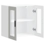 Armario de pared para cocina con puerta de cristal Porto blanco