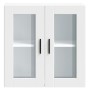 Armario de pared para cocina con puerta de cristal Porto blanco