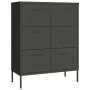 Anthracite gray storage cabinet 80x35x101.5 cm steel by vidaXL, Lockers and storage cabinets - Ref: Foro24-336150, Price: 184...