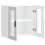 Armario pared para cocina puerta cristal Porto blanco brillante