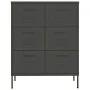 Anthracite gray storage cabinet 80x35x101.5 cm steel by vidaXL, Lockers and storage cabinets - Ref: Foro24-336150, Price: 184...