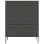 Anthrazitgrauer Lagerschrank 80x35x101,5 cm aus Stahl von vidaXL, Schließfächer und Lagerschränke - Ref: Foro24-336150, Preis...