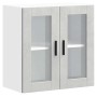 Armario de pared para cocina puerta cristal Porto gris hormigón
