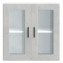 Armario de pared para cocina puerta cristal Porto gris hormigón