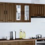 Armario de pared para cocina puerta cristal Porto roble marrón en Armarios de cocina | Comprar online en Foro24
