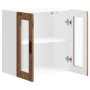 Armario de pared para cocina puerta cristal Porto madera vieja