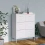 Aufbewahrungsschrank aus weißem Stahl, 80 x 35 x 101,5 cm von vidaXL, Schließfächer und Lagerschränke - Ref: Foro24-336152, P...