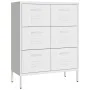 Armario de almacenamiento acero blanco 80x35x101,5 cm de vidaXL, Taquillas y armarios de almacenamiento - Ref: Foro24-336152,...