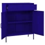 Armario de almacenamiento acero azul marino 80x35x101,5 cm de vidaXL, Taquillas y armarios de almacenamiento - Ref: Foro24-33...
