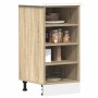 Armario bajo "Riga" Roble Sonoma 40x44,5x81,5 cm Madera de ingeniería en Armarios de cocina | Comprar online en Foro24