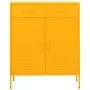 Armario de almacenamiento acero amarillo mostaza 80x35x101,5 cm de vidaXL, Taquillas y armarios de almacenamiento - Ref: Foro...